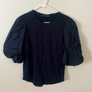 NWT Veronica Beard puff sleeve Retta Tee